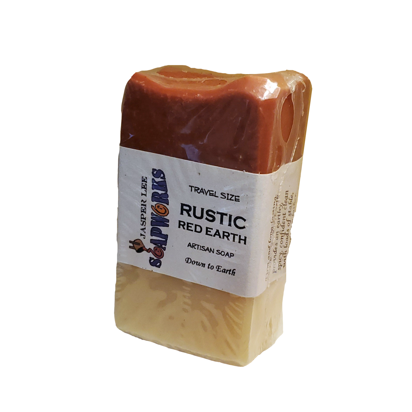 travel size of Rustic Red Earth soap bar